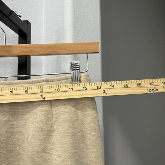 OGL Cashsoft Wool Like Flared Maxi Heather Oatmeal Beige Womens Size XS NWT - Picture 6 of 9